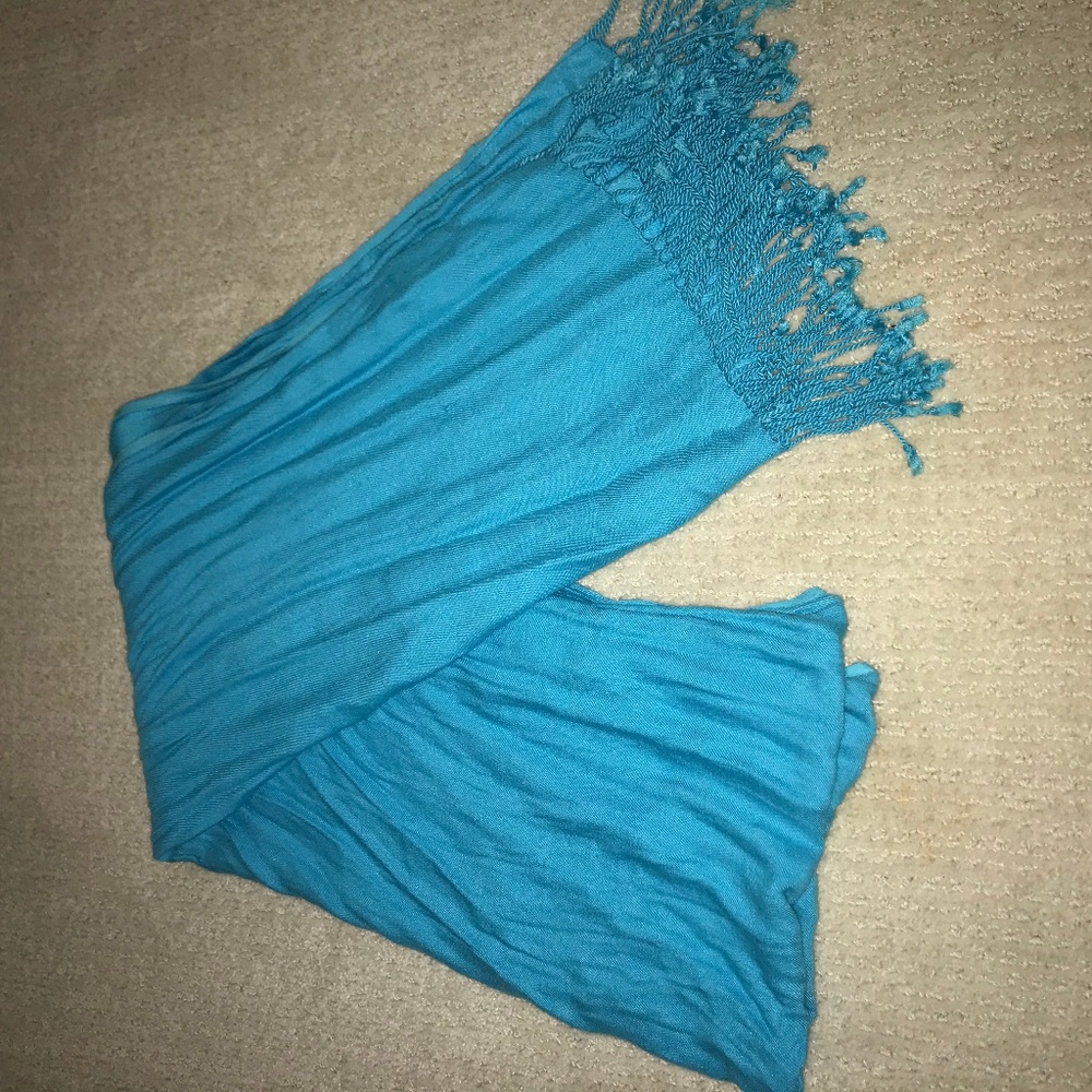 Turquoise Blue Scarf / Wrap